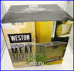 Weston 20lb Stainless Steel Meat Mixer 36-1901-w