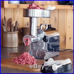 Weston #8 Pro-Series 3/4 HP Electric Meat Grinder Stainless Steel 10-0801-W