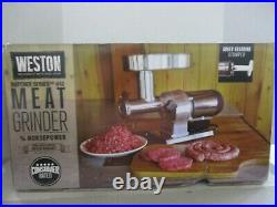 Weston Butcher Series #12 Meat Grinder All Metal ¾ Horsepower 09-1201-W