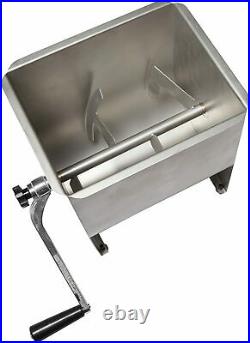 Weston Stainless Steel 20lb Capacity Manual Meat Mixer 36-1901-W